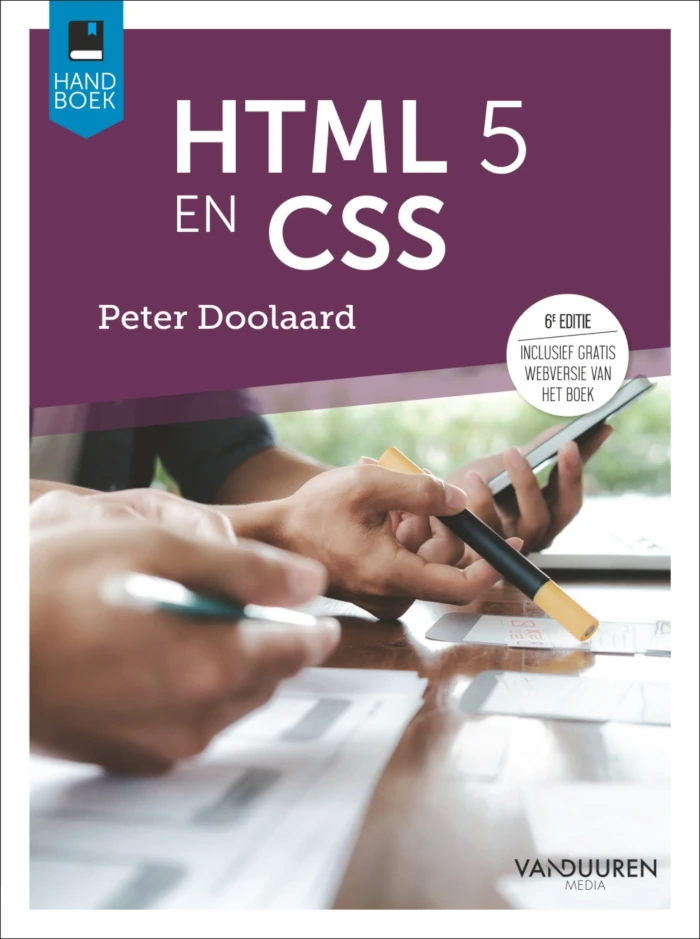Boekcover HTML 5 en CSS van Peter Doolaard