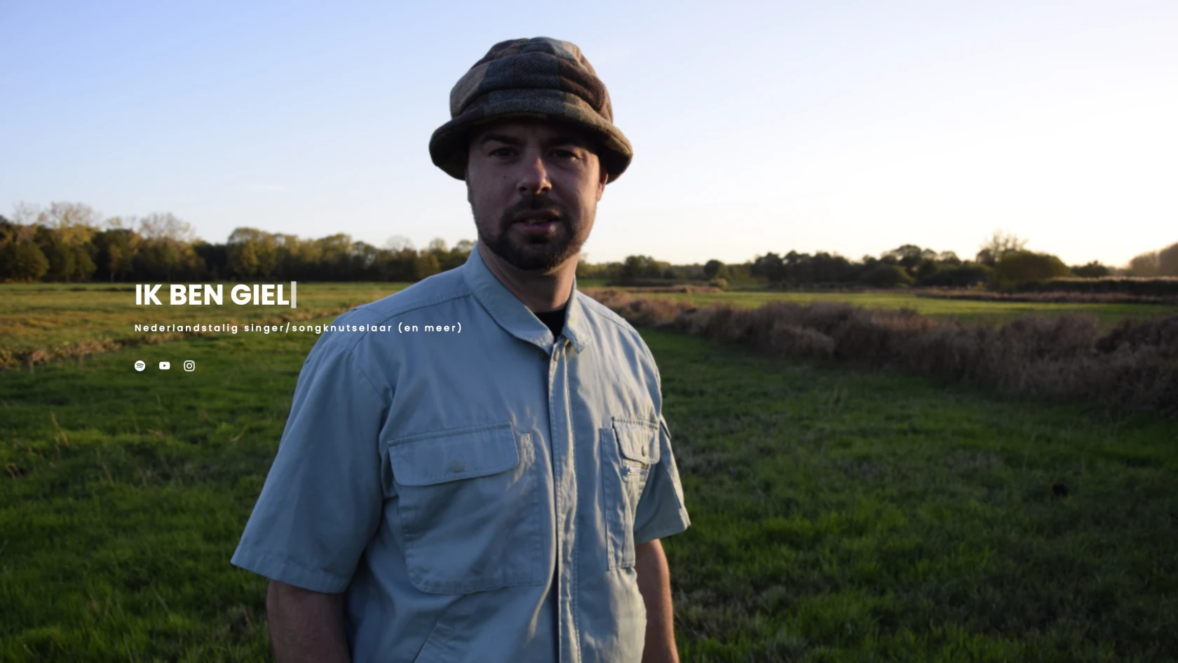 Screenshot van de Giel van Gaal website